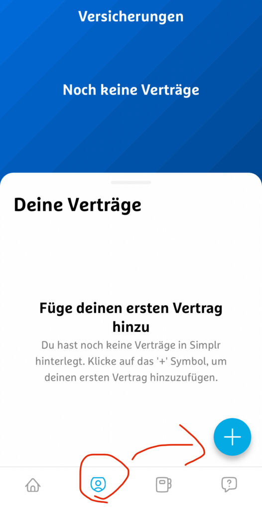 Simplr App Fabio Rumpf Versicherungsmakler Neukunde werden